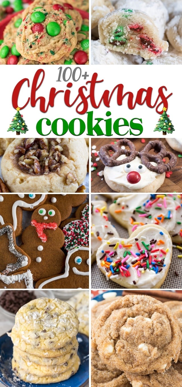 COLLAGE OF CHRISTMAS COOKIES