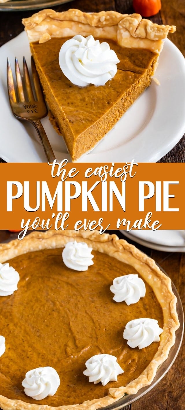 easy pumpkin pie collage