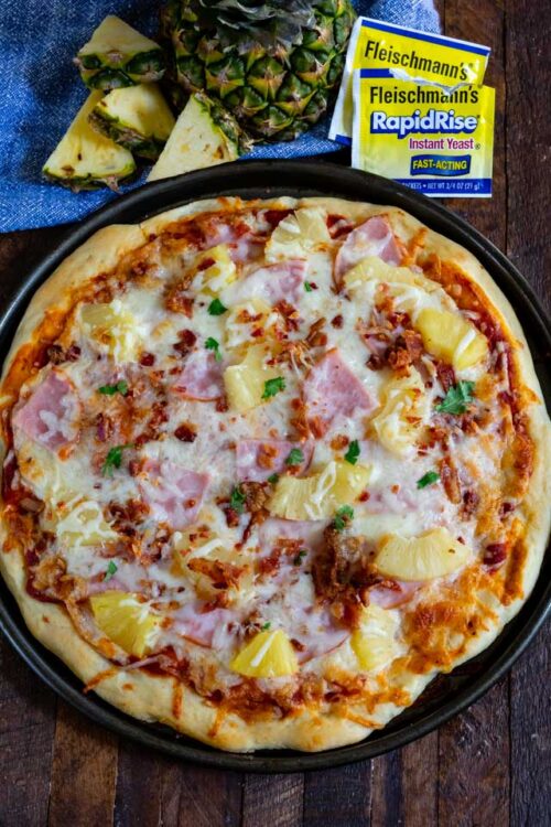 Homemade Pizza (Hawaiian Pizza Recipe) Crazy for Crust
