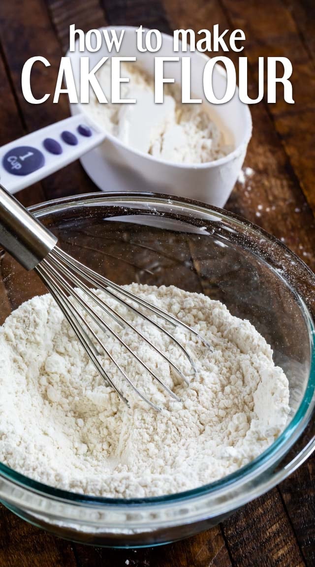 cake flour in bowl