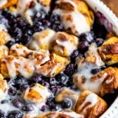 Pillsbury blueberry cinnamon roll bake