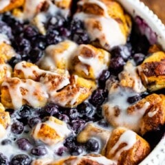 Pillsbury blueberry cinnamon roll bake