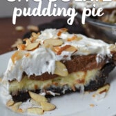slice of pie on white plate