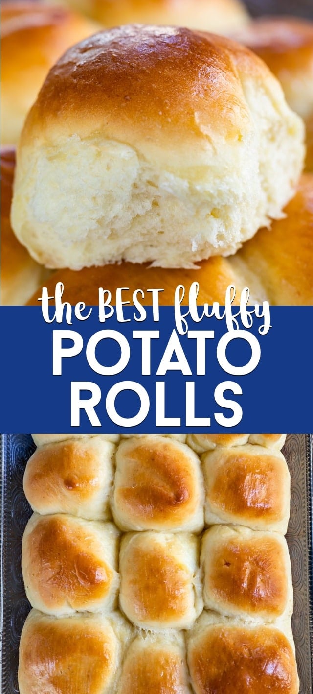 collage of potato rolls