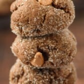 stack of molasses cookies