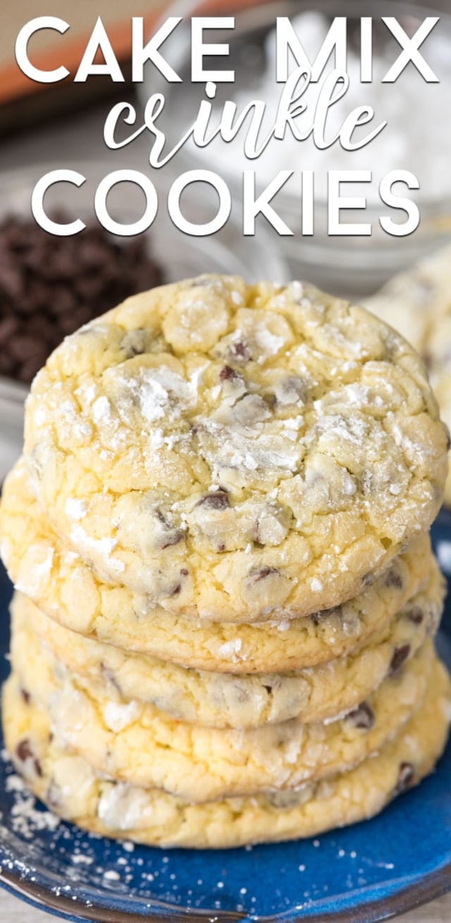 stack of cake mix cookies