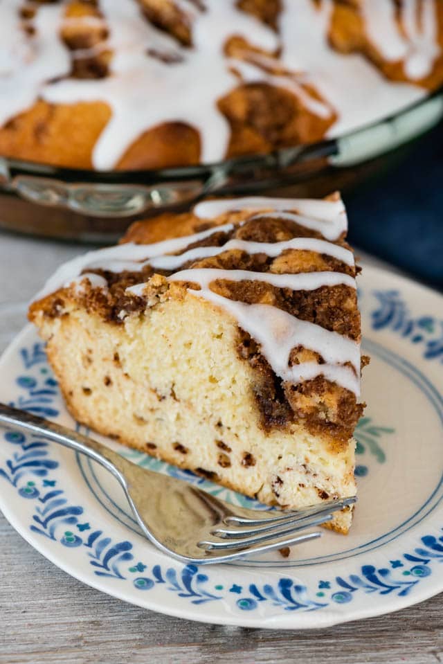 slice of cake on plate