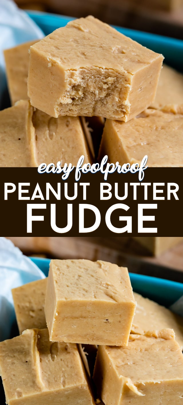 peanut butter fudge collage