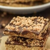 Toffee peanut butter cookie bars
