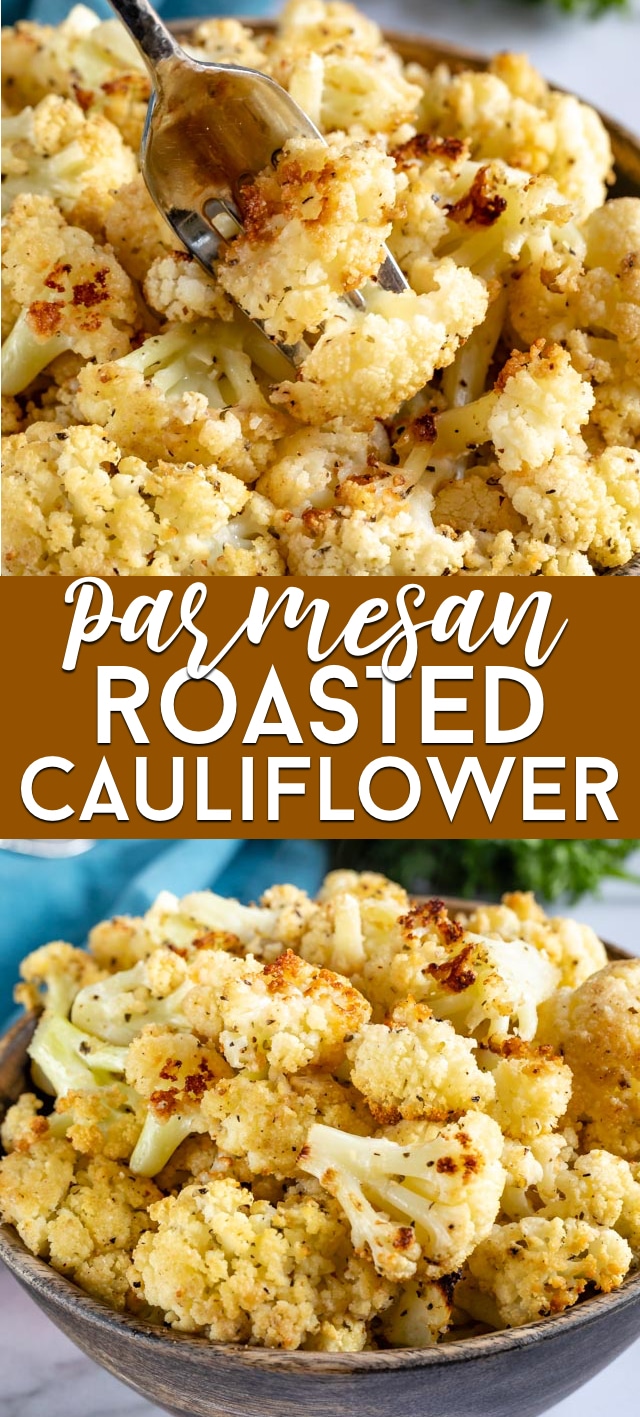 Roasted cauliflower collage