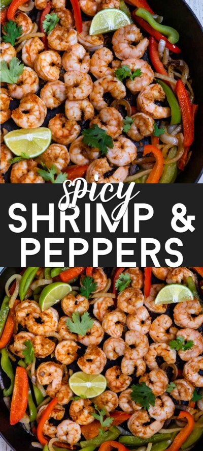 Spicy Shrimp and Peppers (30 minute meal) - Crazy for Crust