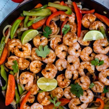 Shrimp and peppers