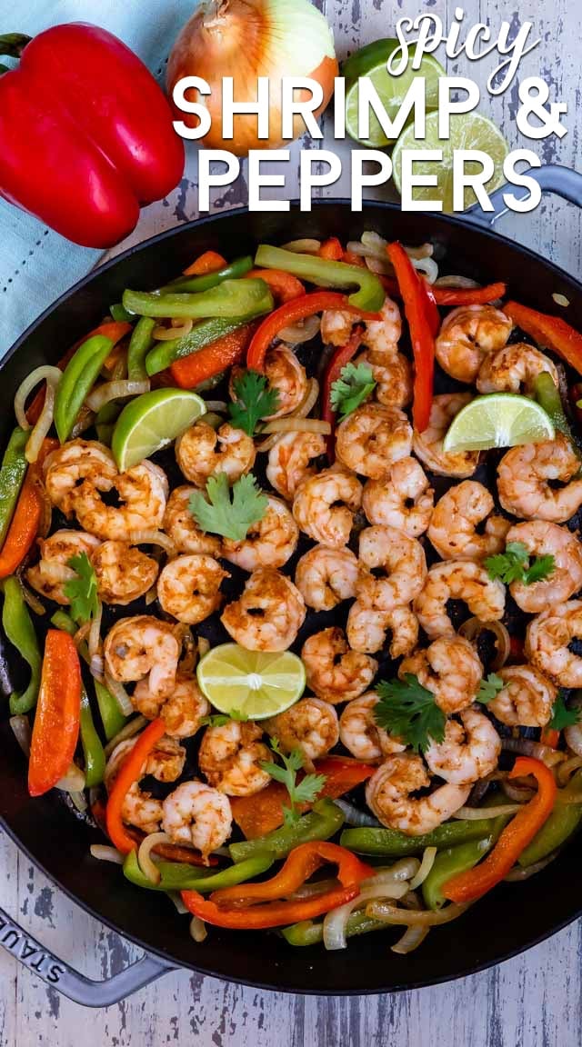 Shrimp and peppers
