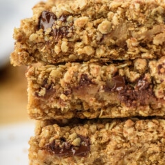 Chocolate chip oatmeal peanut butter bars