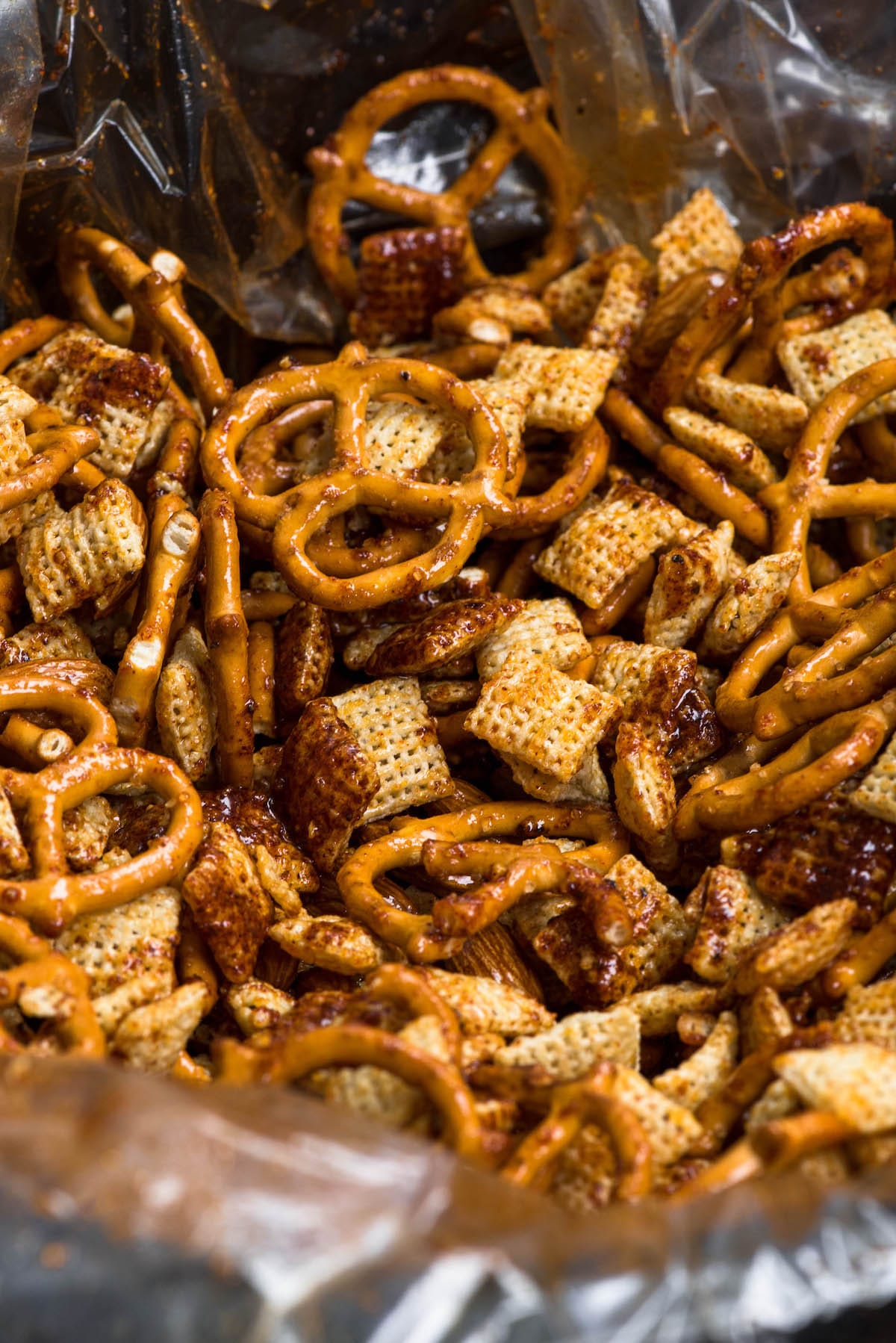 Chex mix in crockpot