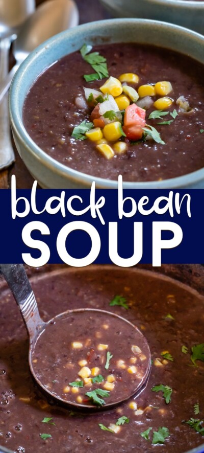 Black Bean Soup Recipe (30 min meal) - Crazy for Crust