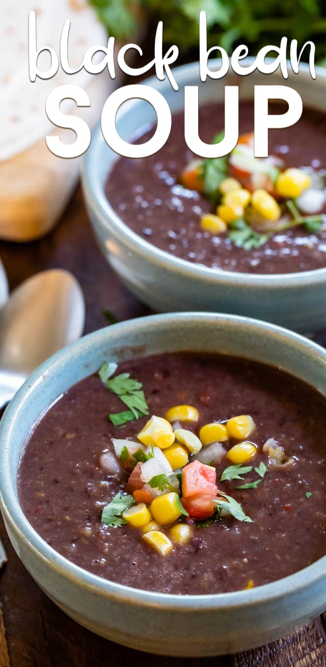 Easy black bean soup