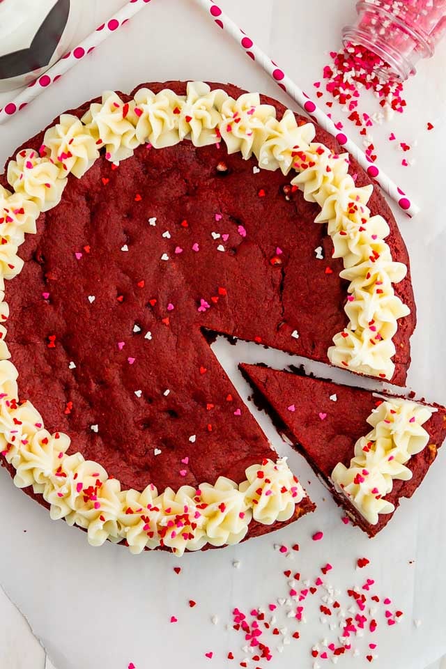 Red Velvet Cookie Cake