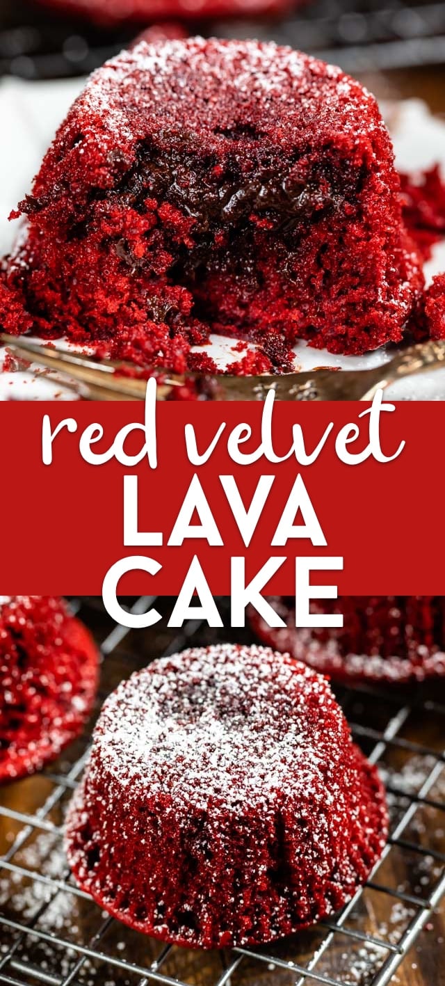 Red velvet lava cake recipe