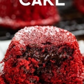 Red velvet lava cupcakes