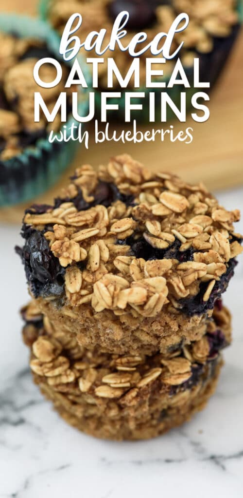 Baked Oatmeal Muffins (Oatmeal Cups) - Crazy for Crust
