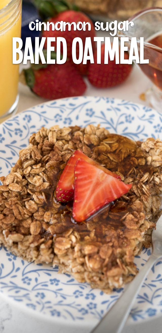 slice of oatmeal on plate