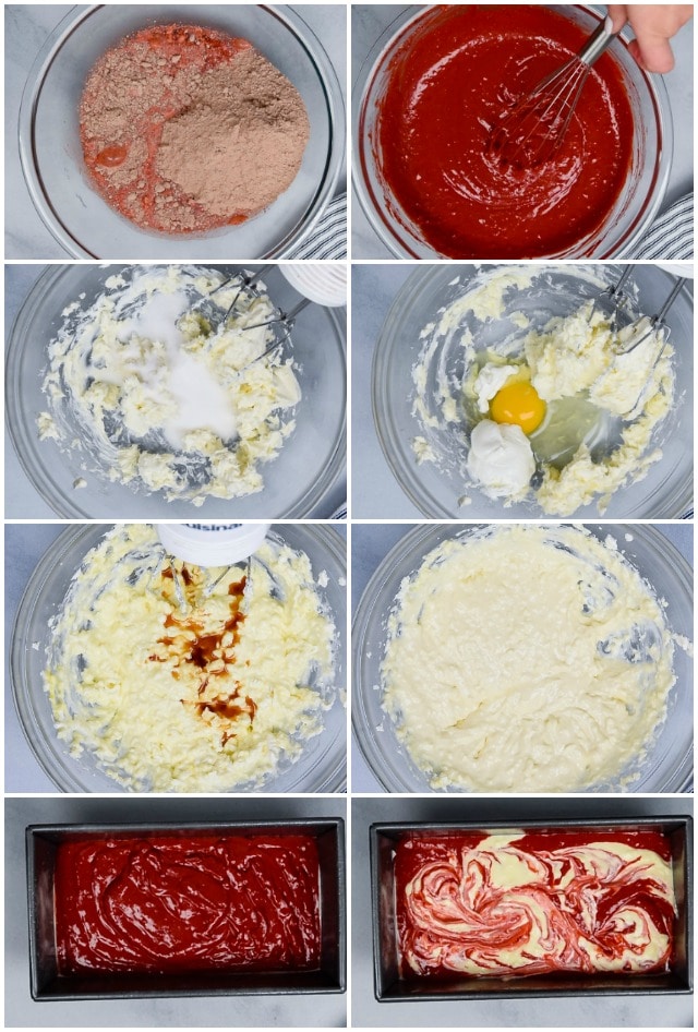 Cheesecake loaf step by step