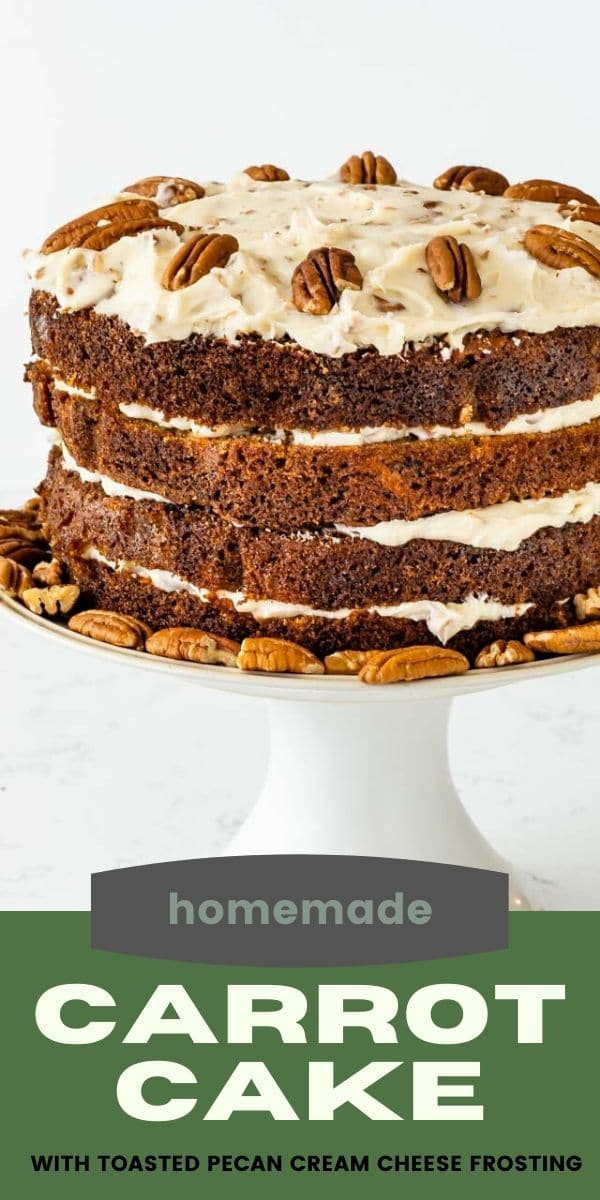 Carrot cake with cream cheese frosting