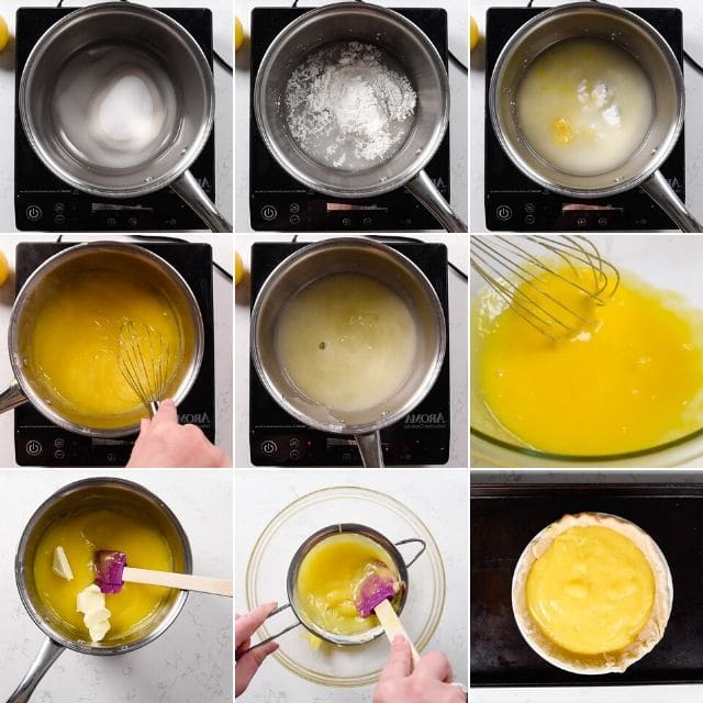 Lemon meringue pie step by step