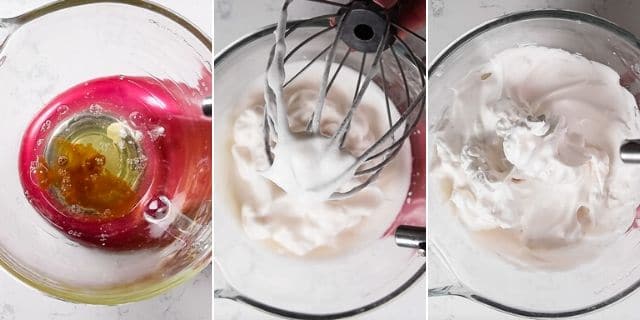 Meringue topping step by step