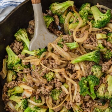 Beef broccoli with ground beef