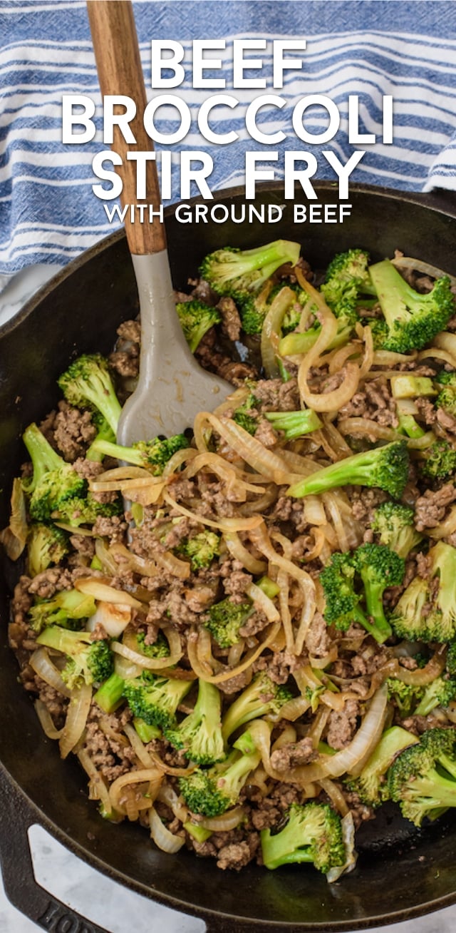Beef broccoli with ground beef