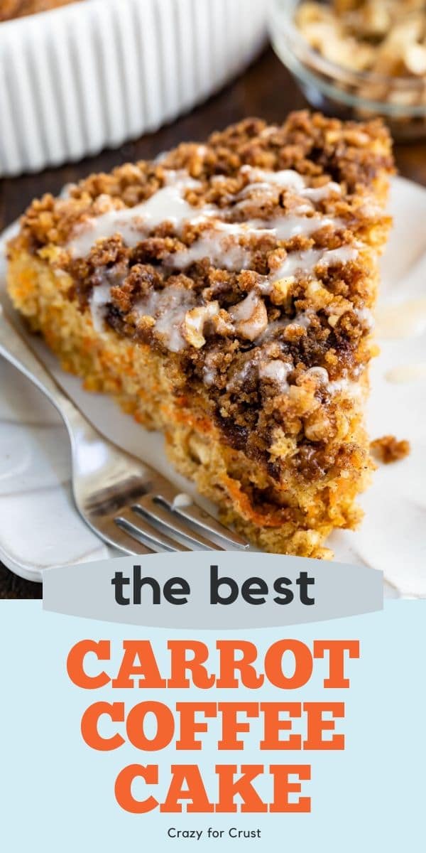 slice of carrot coffee cake