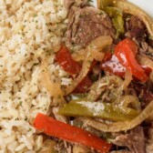 Slow cooker pepper steak