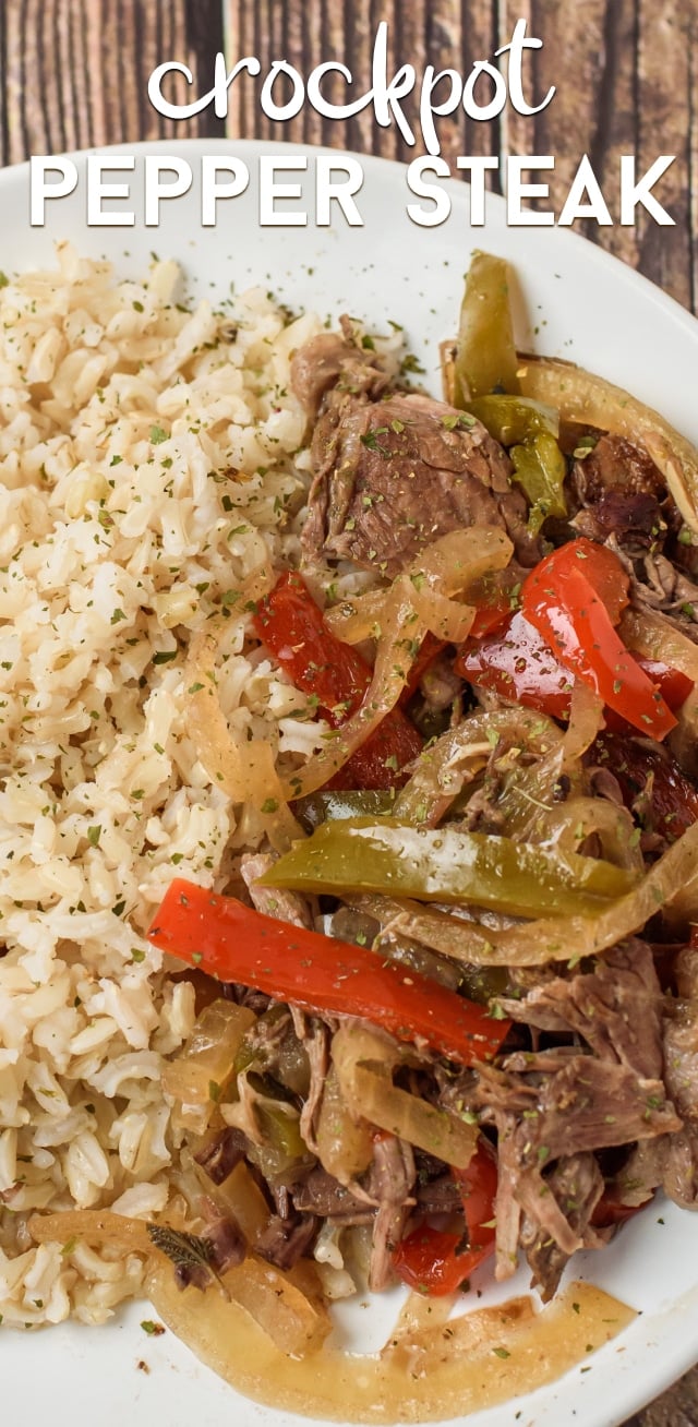 Slow cooker pepper steak