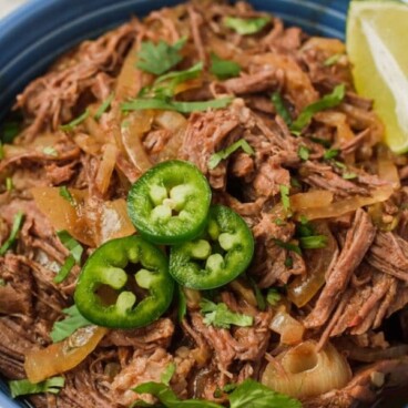 Shredded beef for tacos