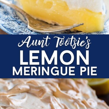 Lemon meringue pie collage