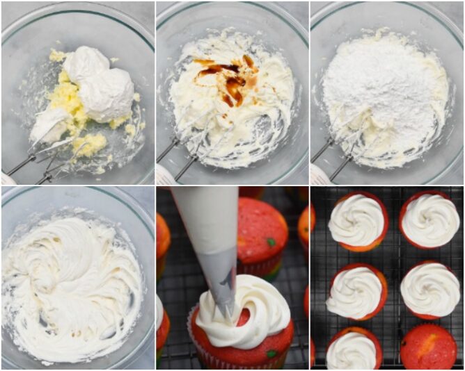 Marshmallow frosting step by step