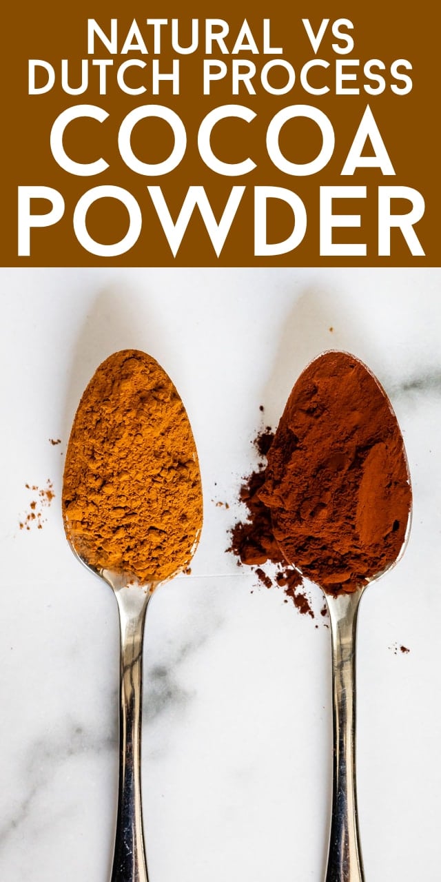 cocoa powder on spoons