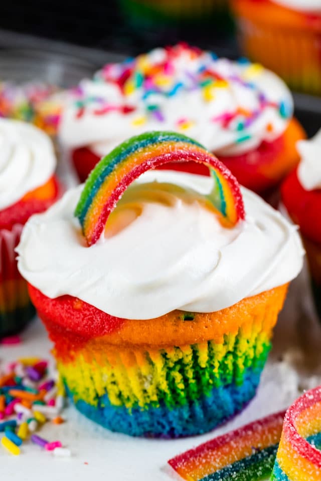 Rainbow Cupcakes Regenbogen Cupcakes - Rezepte Suchen