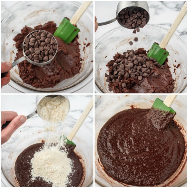 Vegan brownies step by step
