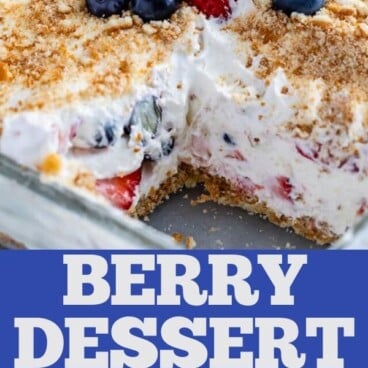 collage of berry dessert photos