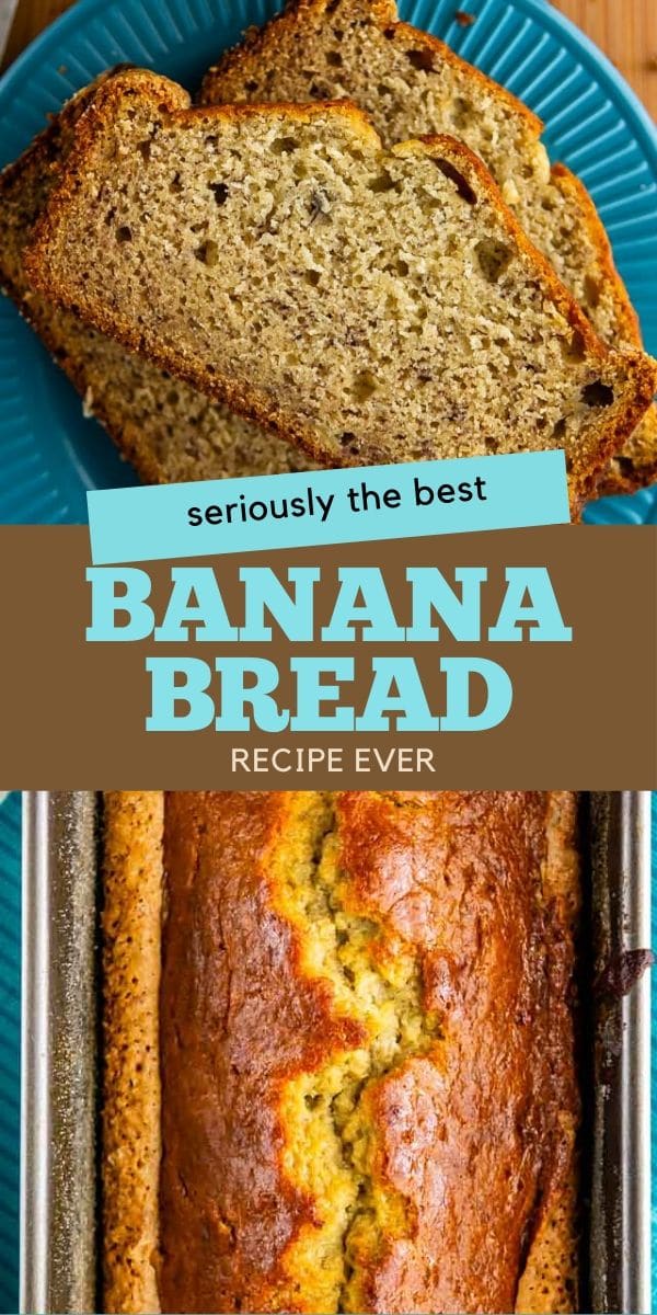 collage banana bread recipe photos