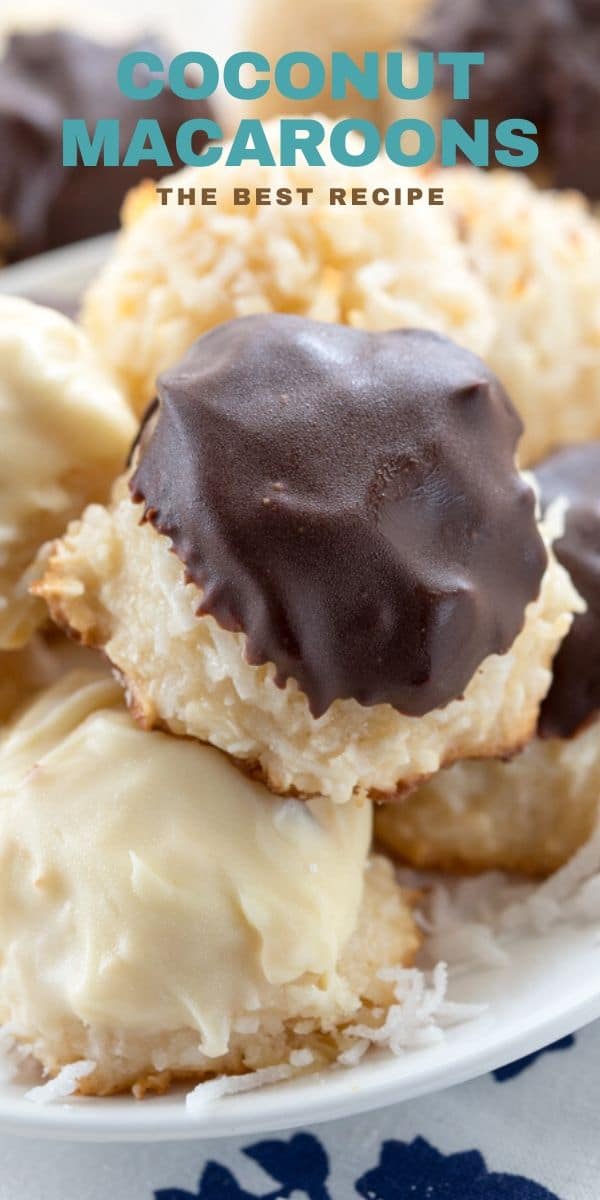 coconut macaroons in stack