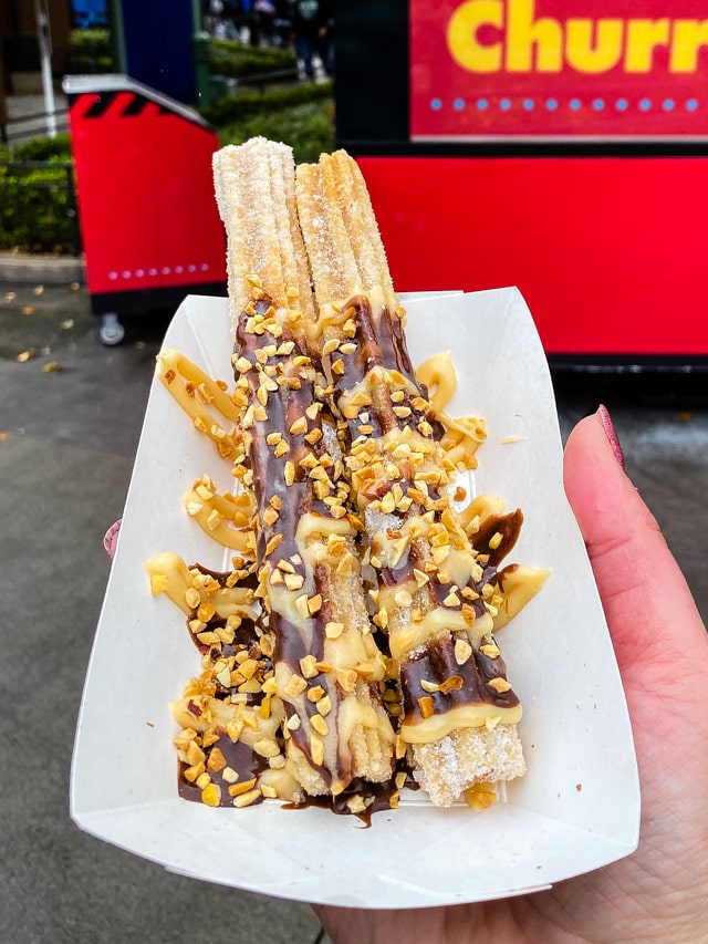 churros with peanut butter