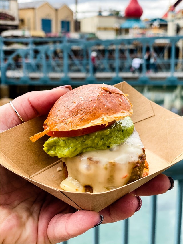 impossible burger with guacamole