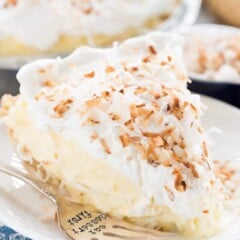 Simple coconut cream pie