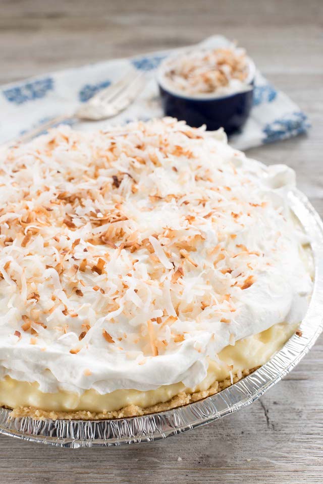 No-bake coconut cream pie