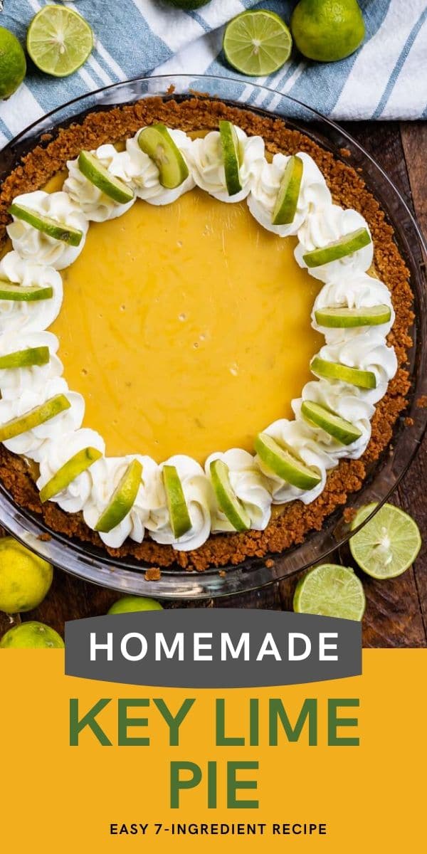 Homemade key lime pie