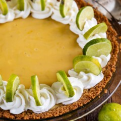 Homemade key lime pie